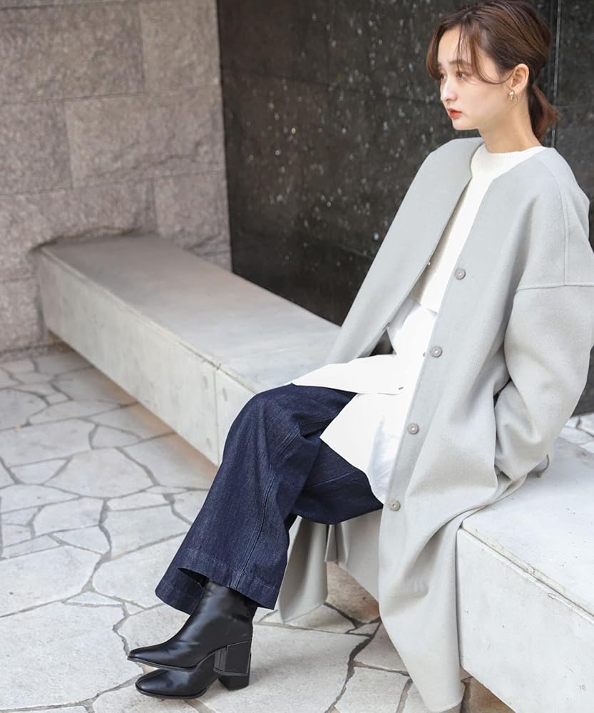 Amazon | [センスオブプレイス] ジャケット コート ウールリバーノー