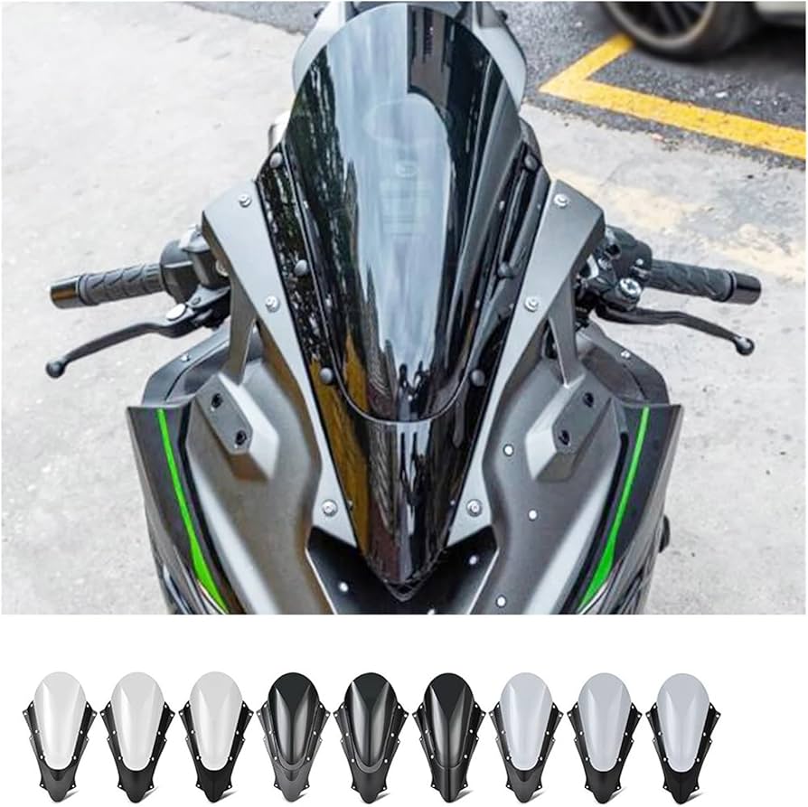 Amazon.co.jp: バイク スクリーン 風防 用に適合する忍者 に適合するZX