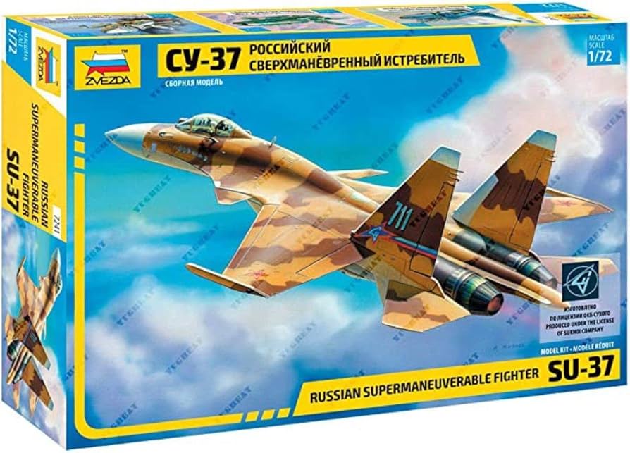 Amazon | ズベズダ 1/72 ロシア軍 スホーイ Su-37 戦闘機 プラモデル