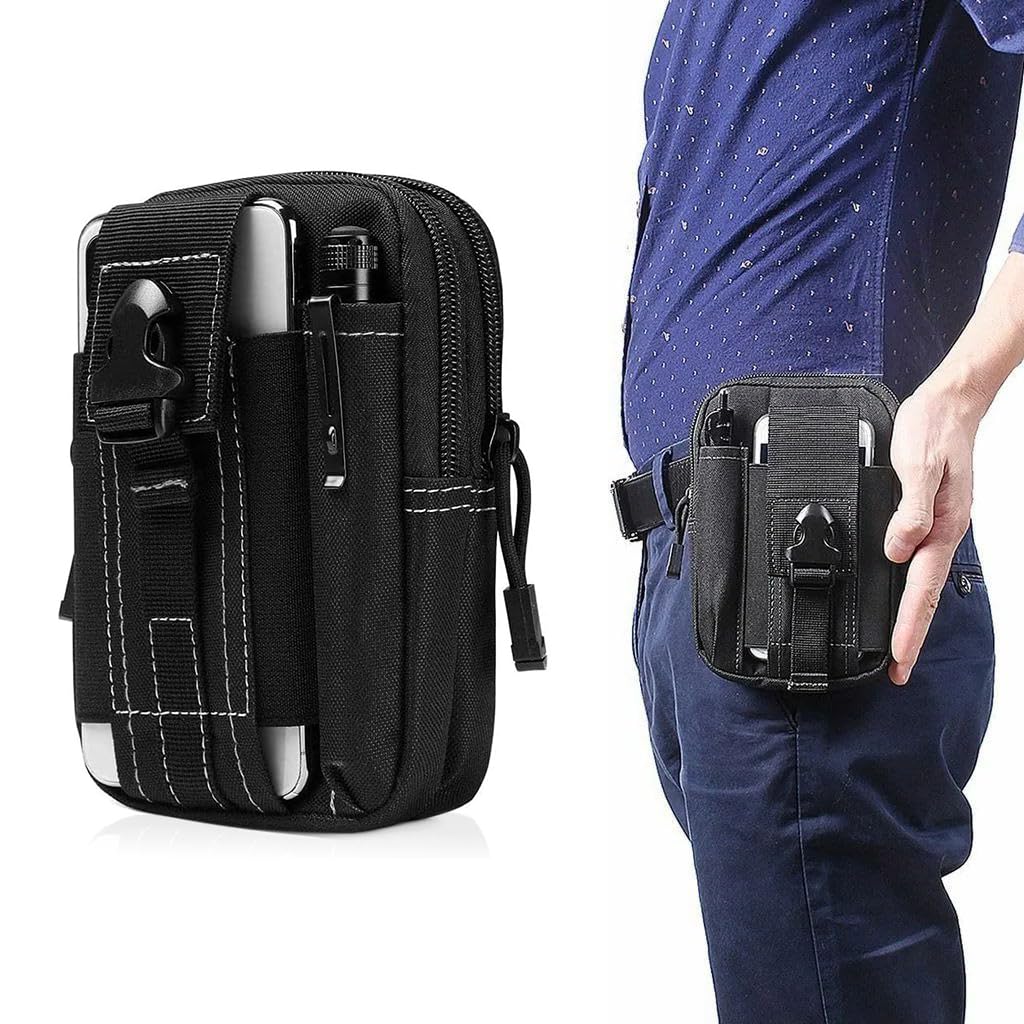 Venzina® Tactical Waist Bag for Men, Oxford Cloth Mobile Pouch