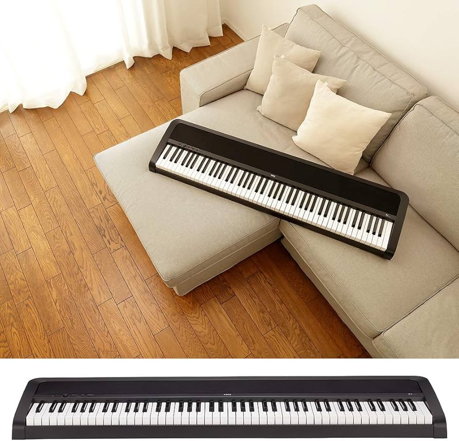 Amazon | KORG B2 BK ブラック 電子ピアノ 88鍵盤 ヘッドホンセット
