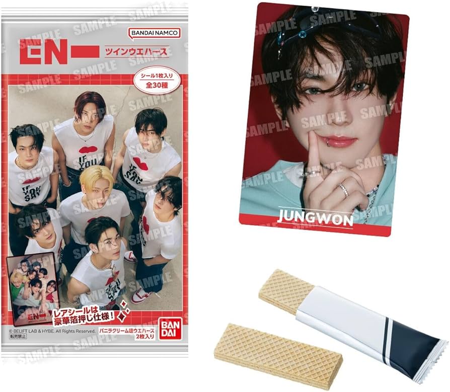 Amazon.co.jp: BANDAI ENHYPEN Twin Wafers, Pack of 20, Collectible