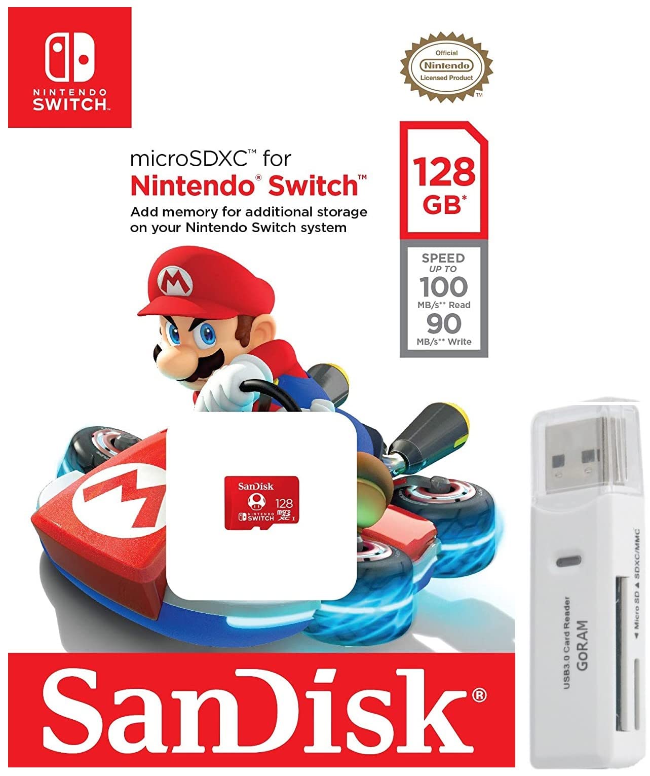 Amazon.com: SanDisk 128GB MicroSD Nintendo Switch Memory Card for