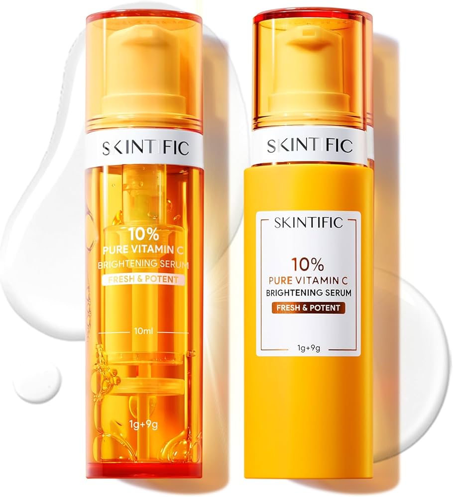 Amazon.com: SKINTIFIC Dual-Chamber Fresh Vitamin C Brightening