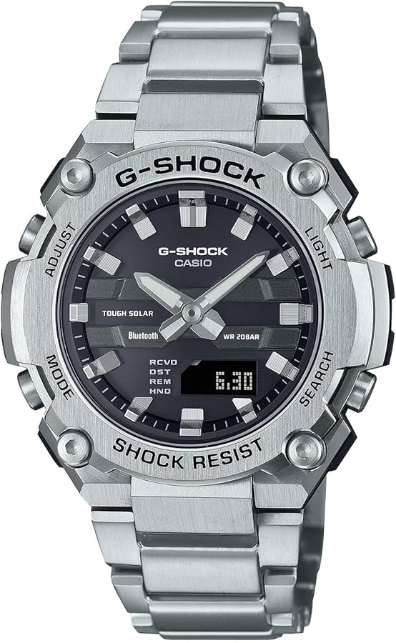 Casio G-Shock GST-B600D-1AJF [G-Shock G-Steel], Silver, Modern
