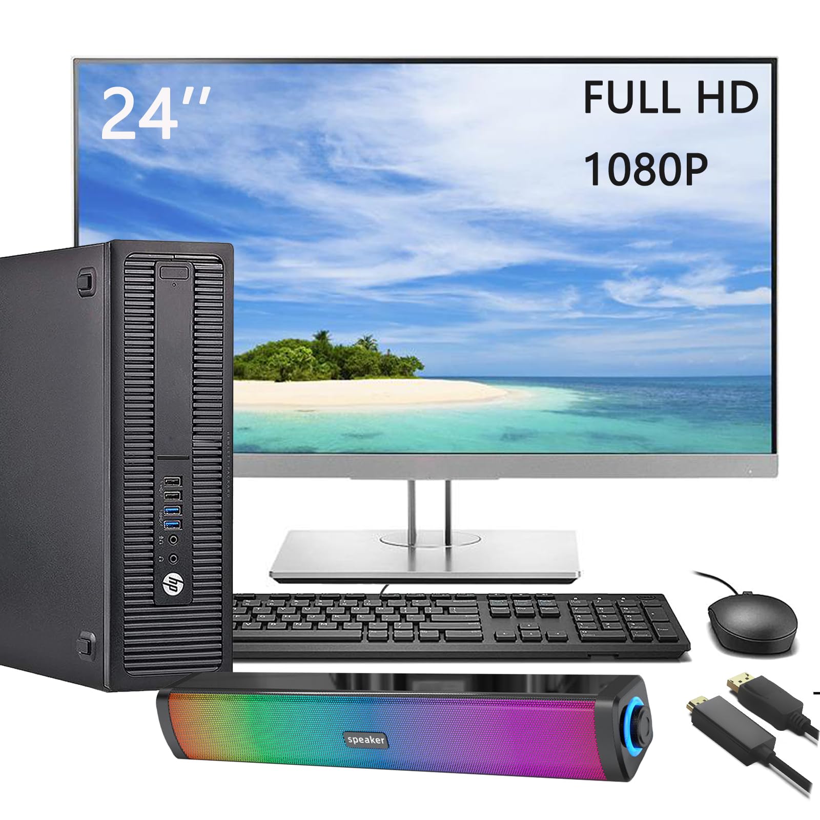 Amazon.com: HP EliteDesk 800 G2 SFF Desktop PC Computer w/ 23.8