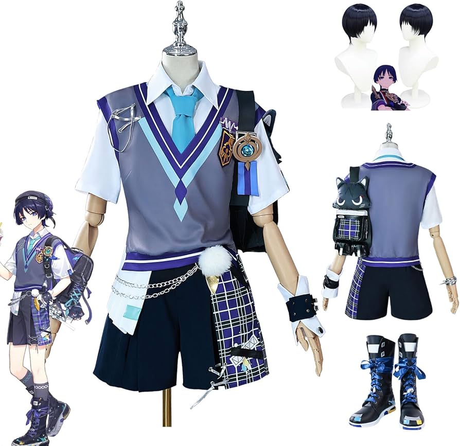 Amazon.co.jp: 原神 コスプレ衣装 放浪者 ほうろうしゃ コラボ フル