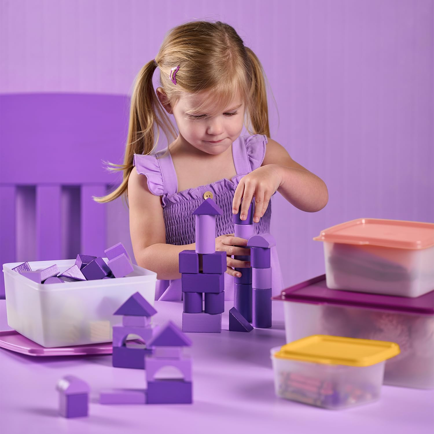 Amazon｜Tupperware キープタブ 4個 積み重ね食品保存セット マルチ