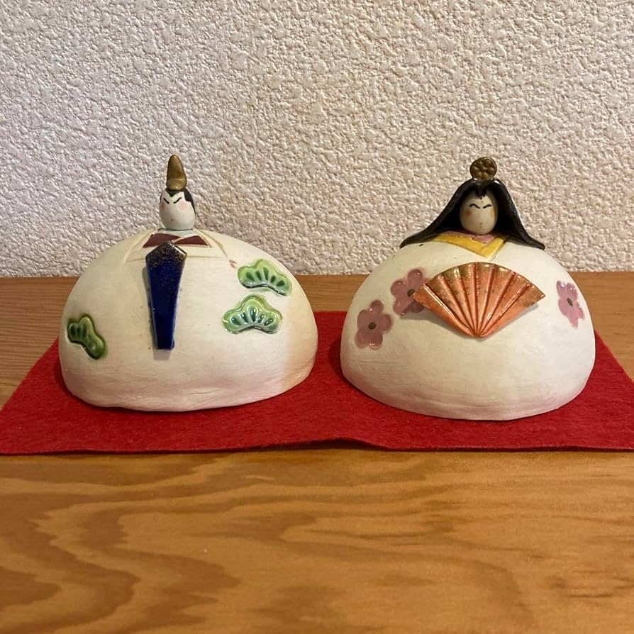 雛人形 ひなまつり お雛様 ポタリーメルヘン 大きめ 作家もの 雛人形