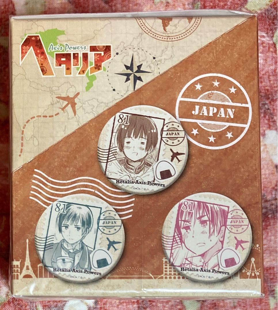 Amazon.co.jp: ヘタリア アニメガ限定 チェンジング缶バッジ 日本