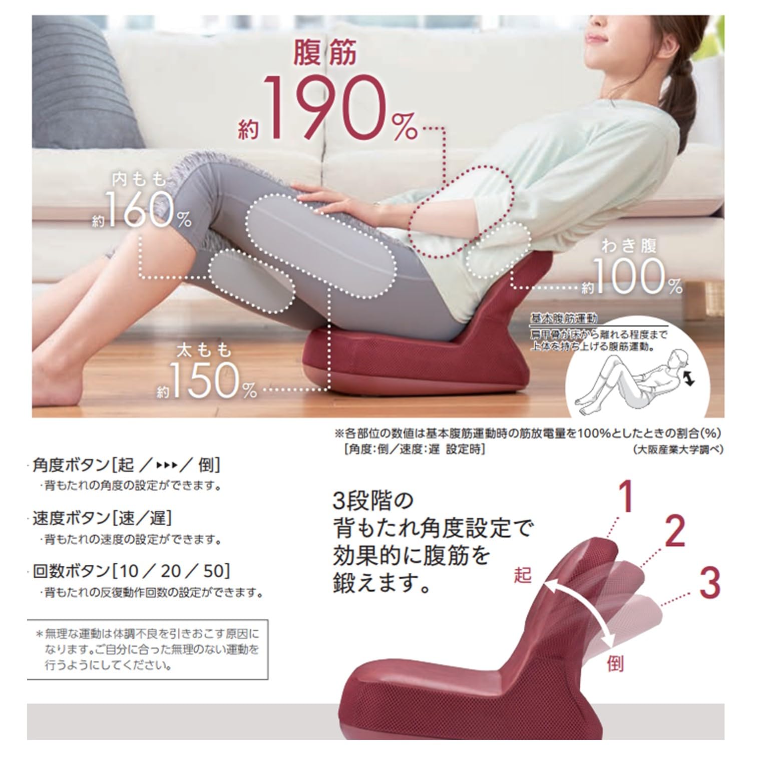 Amazon.co.jp: スライヴ 腹筋トレーナー Viva La Chair 美腹チェア