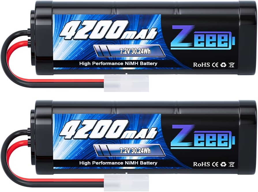 Amazon.com: Zeee 7.2V 4200mAh NiMH Battery with Tamiya Connector