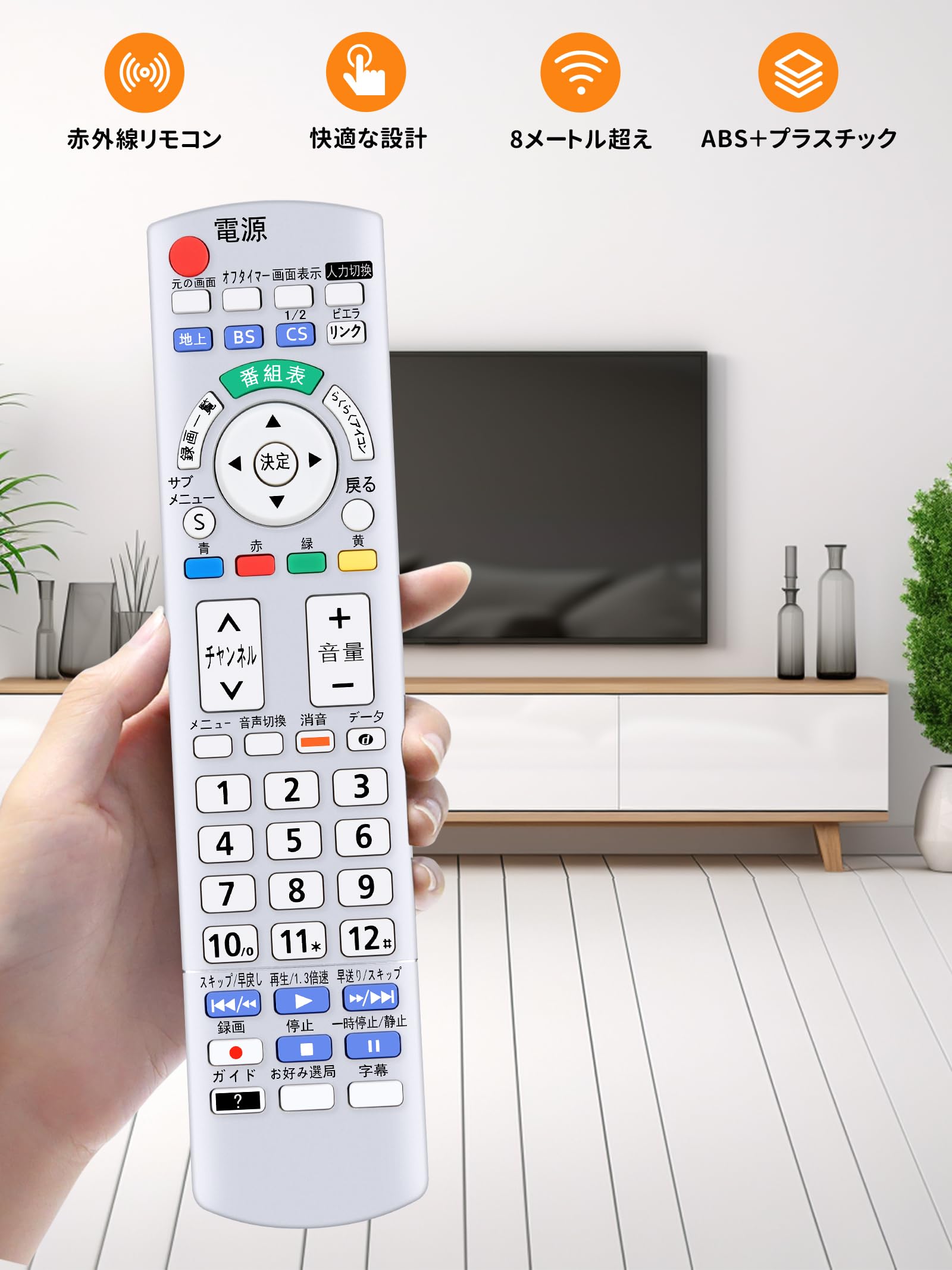 Amazon | テレビリモコン N2QAYB000721 for Panasonic パナソニック