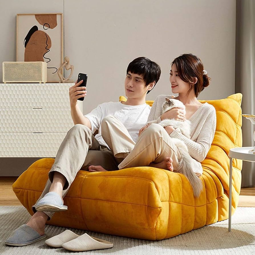 Amazon｜ビーンバッグチェア、レイジーソファチェア人間工学に基づいた