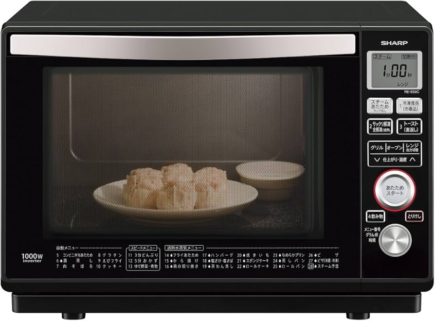 Amazon | シャープ 過熱水蒸気オーブンレンジ 23L ブラック RE-SS8C-B