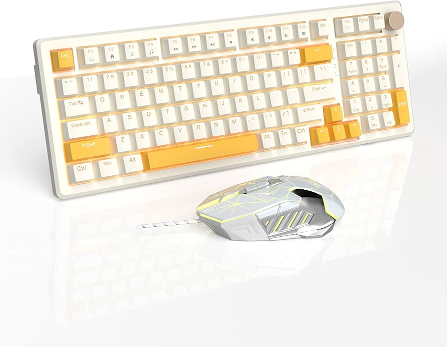 Amazon | MageGee メカニカルゲーミングキーボードとマウス STAR98