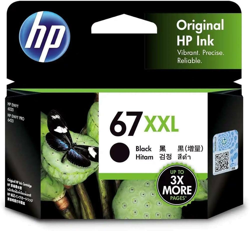Amazon.co.jp: HP 67 XXL 純正インクカートリッジ(増量) ブラック 黒
