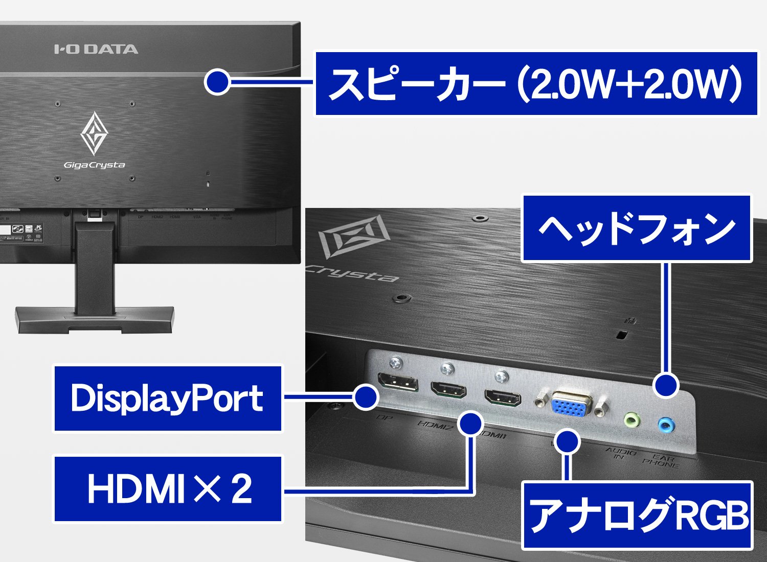 Amazon.co.jp: I-O DATA ゲーミングモニター 24.5インチ GigaCrysta