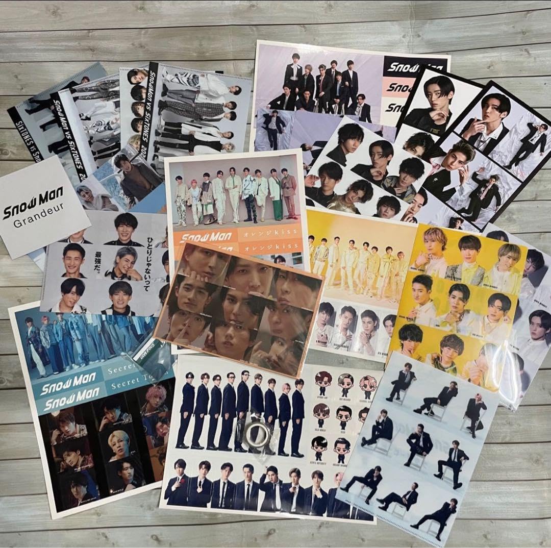 Amazon.co.jp: SnowMan 歴代シングル 特典セット クリアファイル