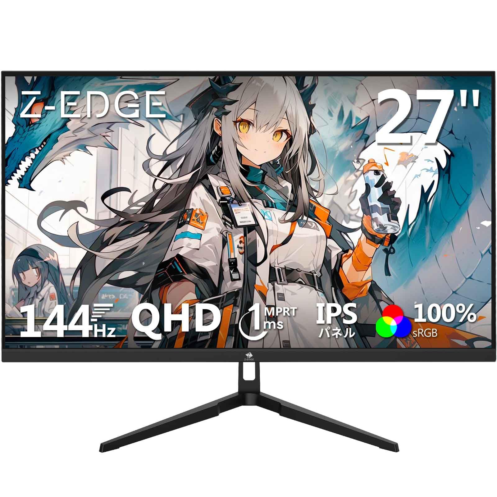 Amazon.co.jp: Z Z-Edge(ゼロエッジ) 2K ゲーミングモニター 27型 WQHD