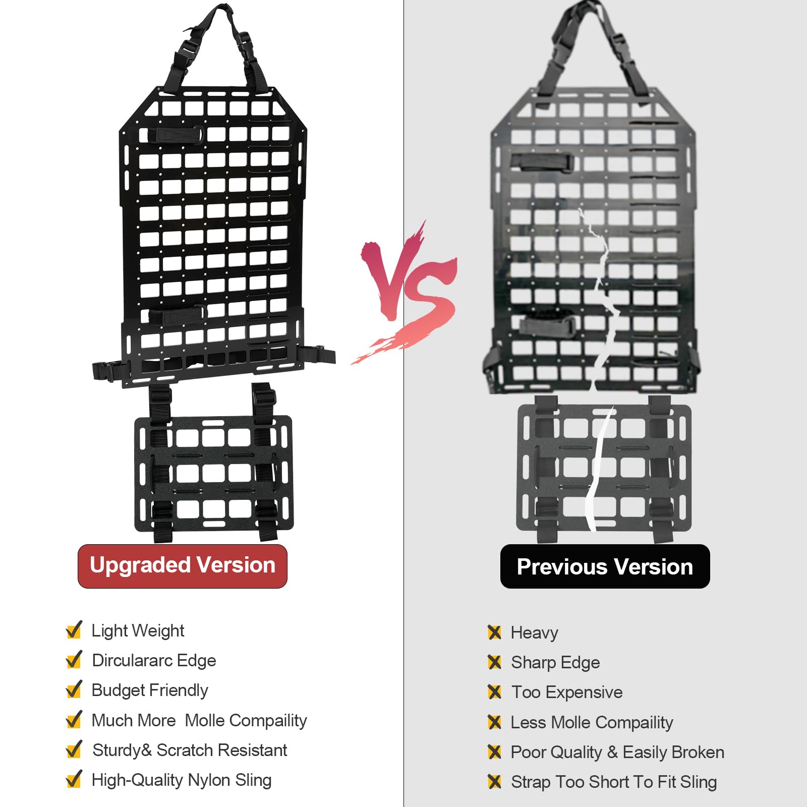 Amazon.co.jp: 車両用硬質モールパネル + MOLLEヘッドレストパネル