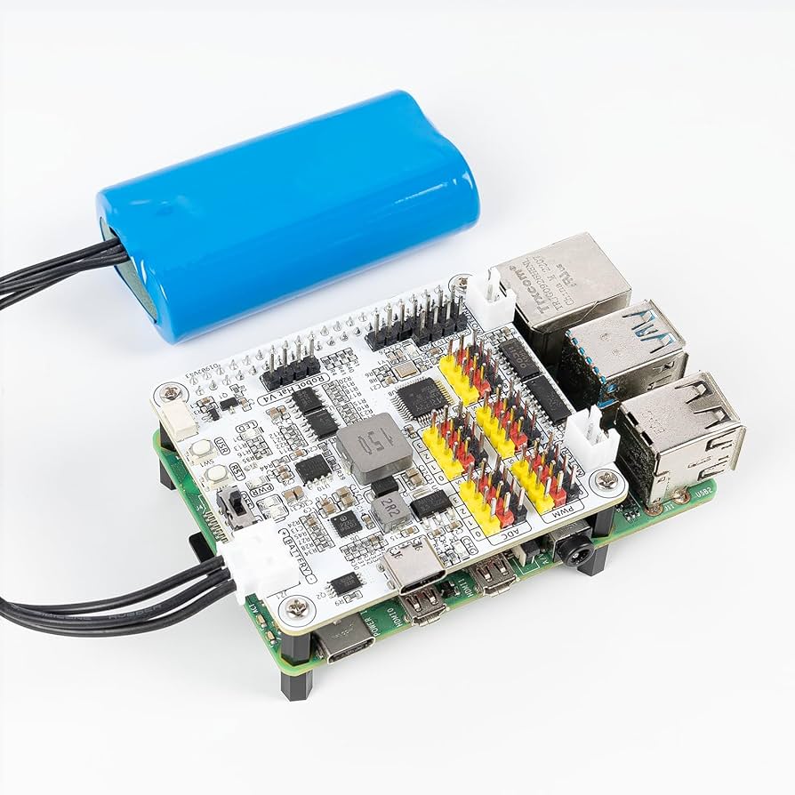 Amazon.co.jp: SunFounder ロボット HAT 拡張ボード、Raspberry Pi 5/4