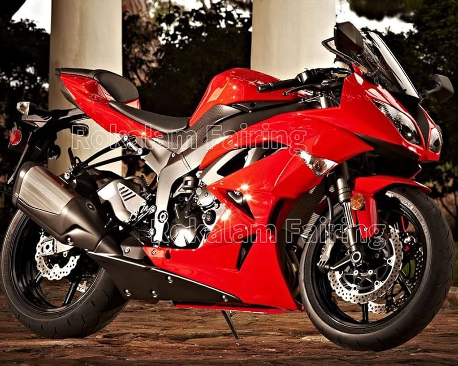 Amazon | フェアリングセット Ninja 適用ZX6R 2009-2012 636 ZX 6R