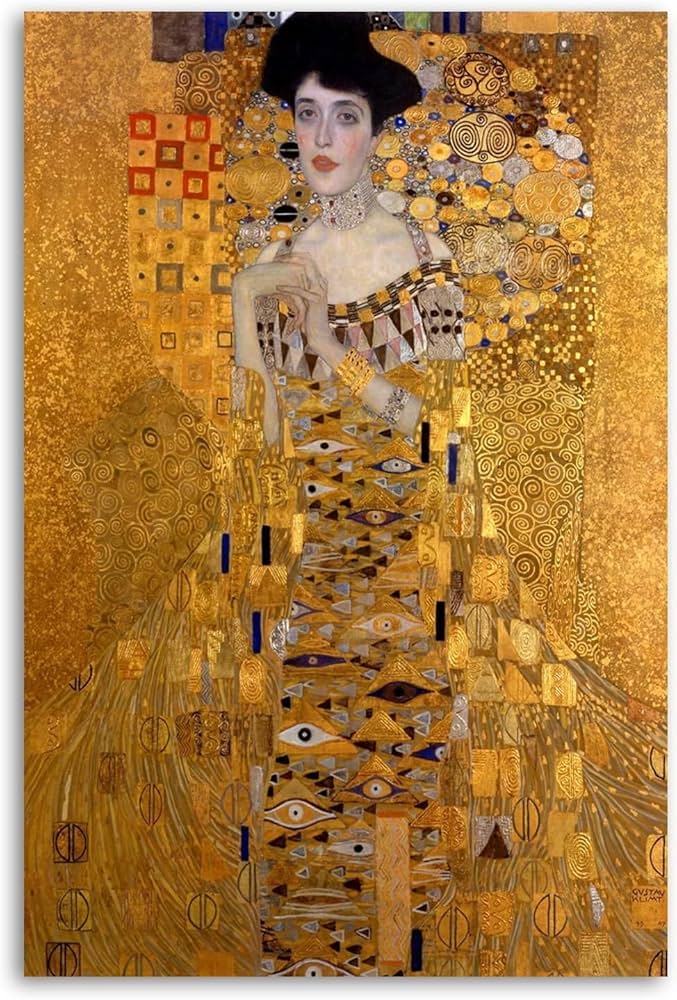 クラシック女性像 絵画 金色フレーム クラシック女性像 絵画 金色