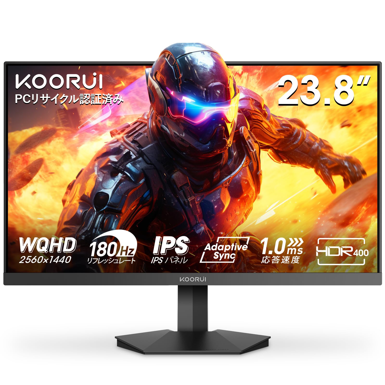 Amazon.co.jp: KOORUI G2421V Gaming Monitor 24