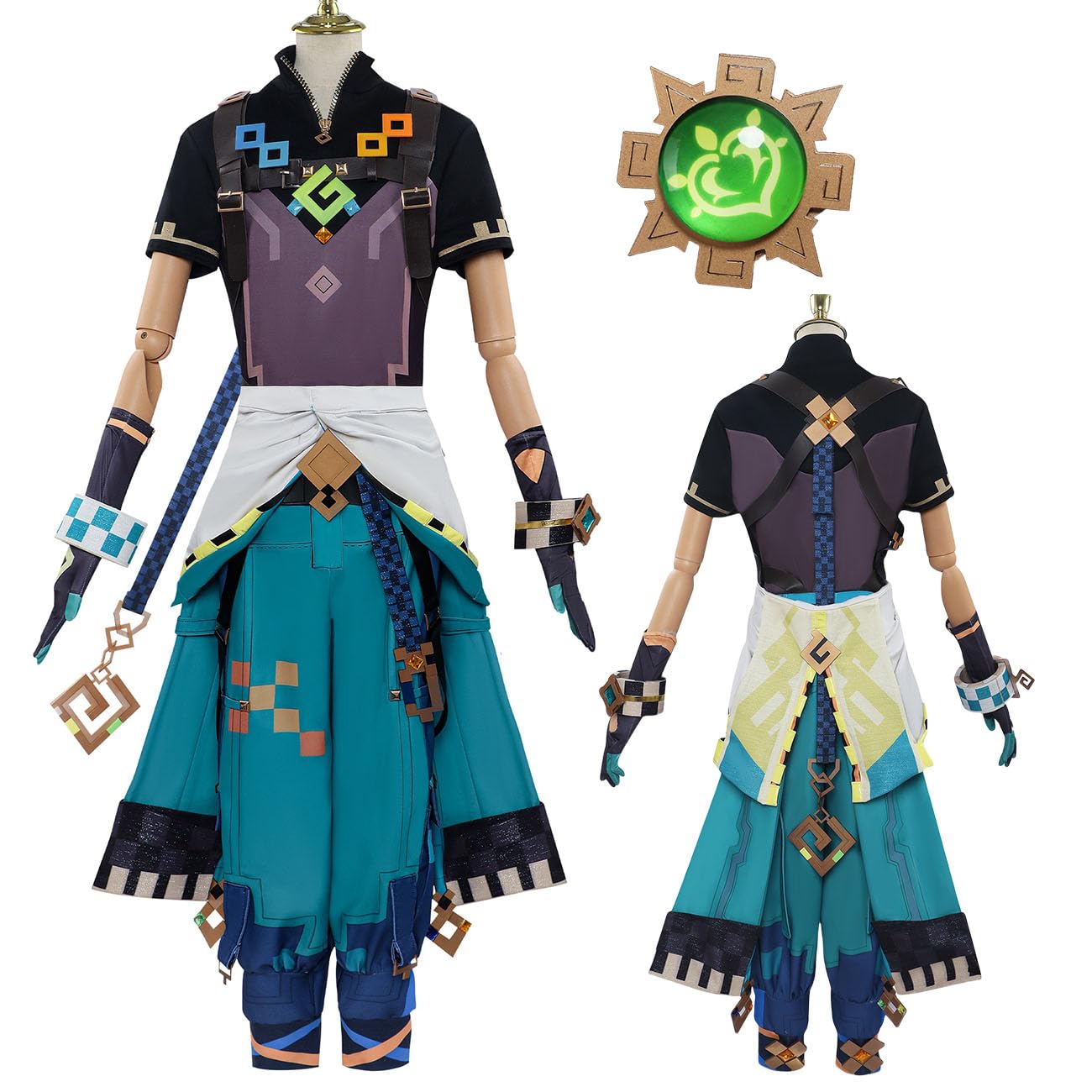 Amazon.co.jp: [HAOJEE]原神キィニチコスプレ 衣装 戦闘服 制服 同人服