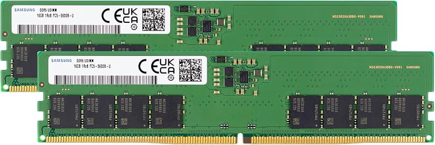 Samsung 32GB (2x16GB) DDR5 5600MHz PC5-44800 CL46 UDIMM 1Rx8