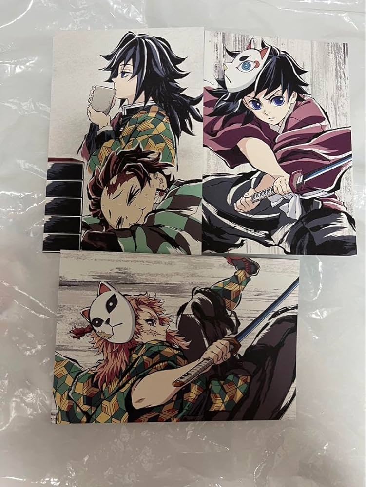 Amazon.co.jp: 全集中展 鬼 滅 ポストカード 冨岡義勇 錆兎 3枚セット