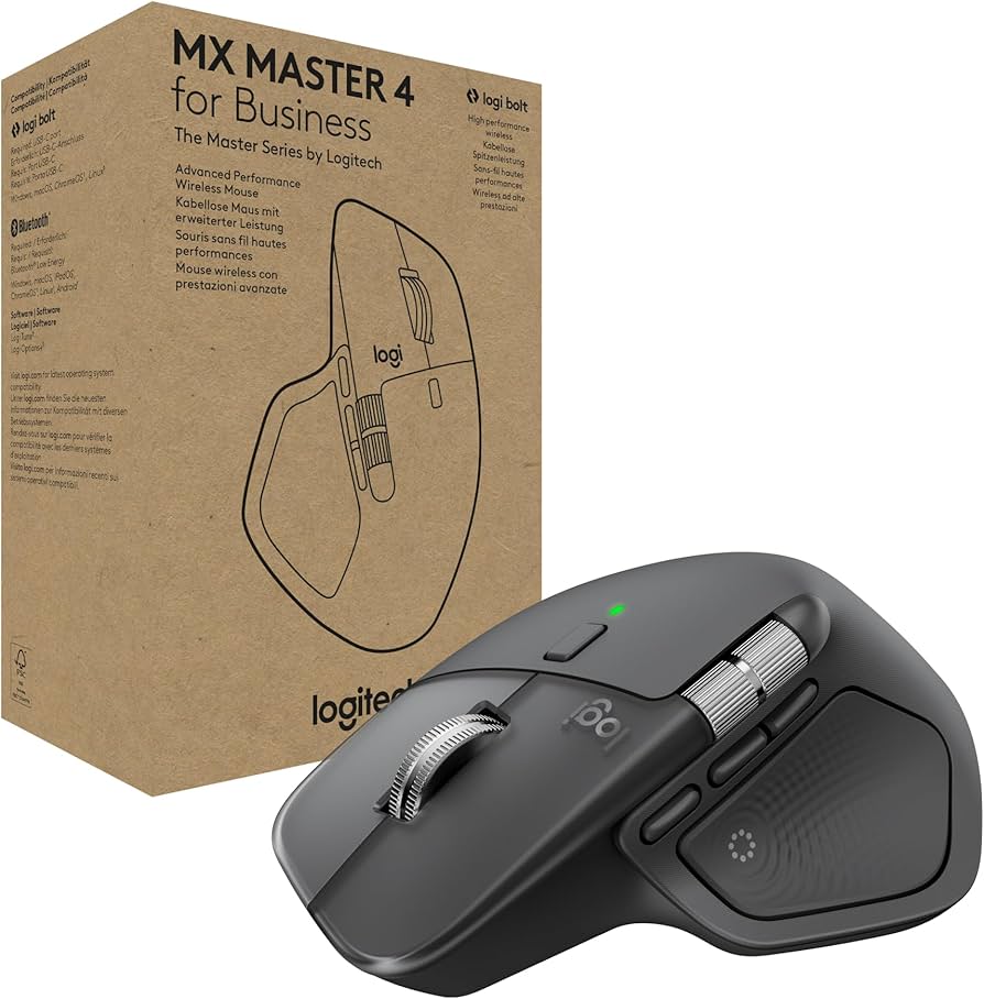 Amazon.com: Logitech MX Master 4 for Business, Wireless Mouse with