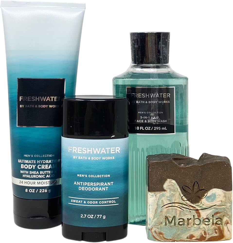 Amazon.com : Bath & Body Works Men's Collection Freshwater 3 Piece