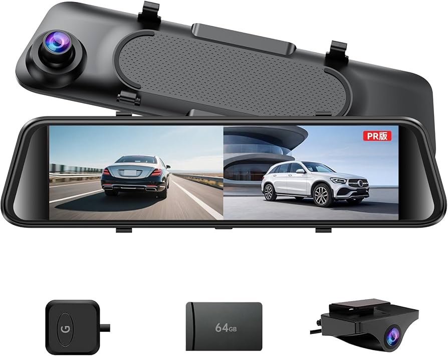 Amazon.co.jp: JADO ミラー型 ドライブレコーダー 12インチ 2.5K 前後