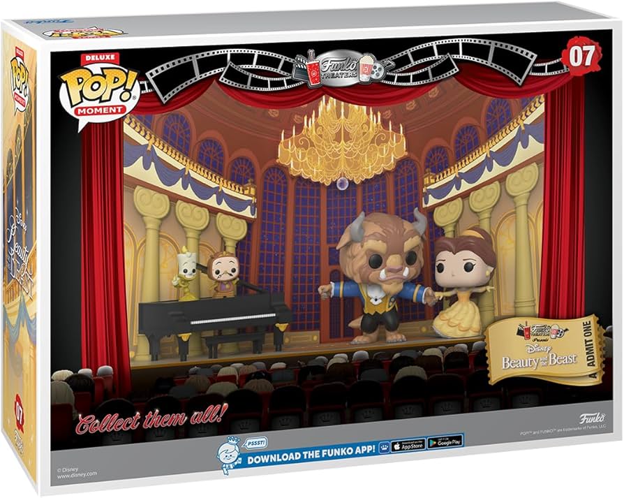 Amazon.co.jp: ディズニー 2023 美女と野獣 フィギュア Funko Moment