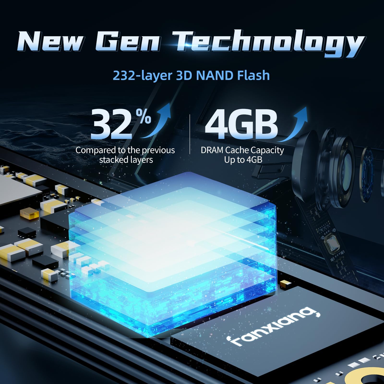 Amazon.com: fanxiang 1TB Gen5 NVMe M.2 SSD with Heatsink - Up to