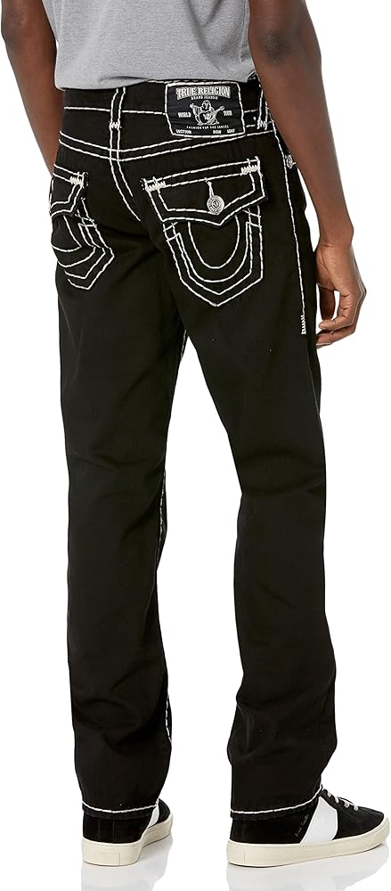 True Religion Men's Ricky Super T Straight Leg Jean, Body Rinse