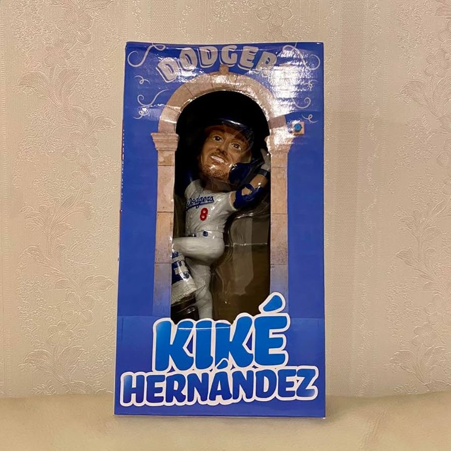 Amazon.co.jp: ドジャース キケ・ヘルナンデス選手 ボブルヘッド人形