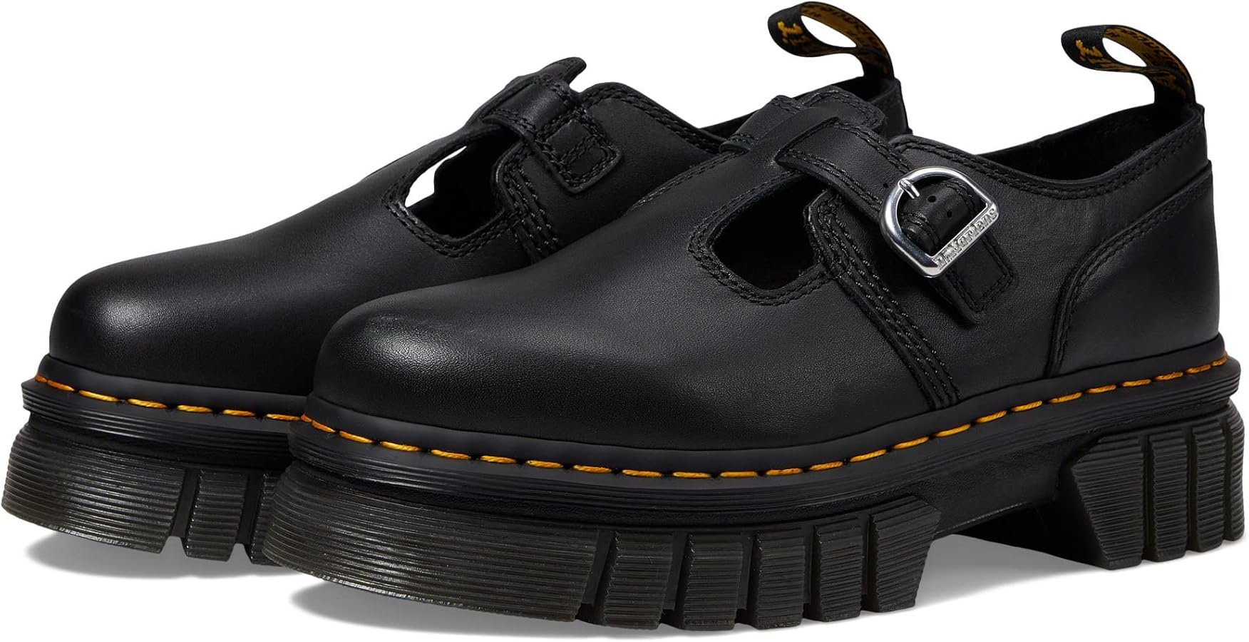 DR MARTENS Women's Audrick T-Bar Mary Jane Black 7 Medium UK