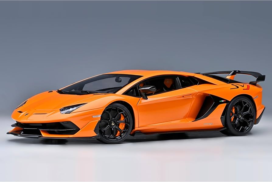 Amazon.com: Lambo SVJ Arancio Atlas Pearl Orange 1/18 Model Car by
