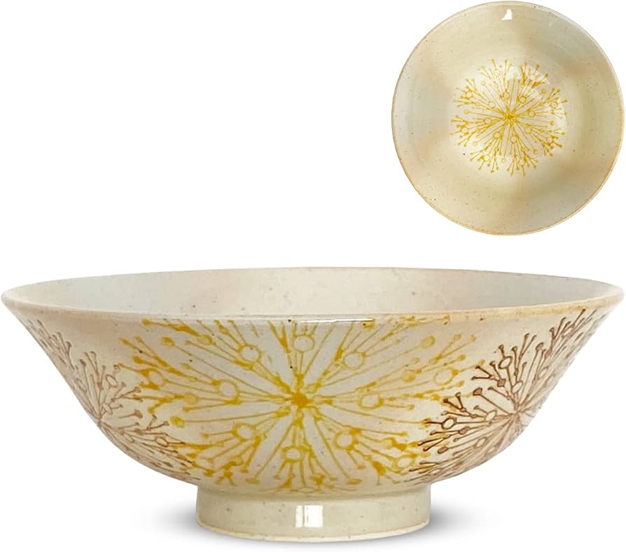 Amazon｜J-kitchens 勲山窯 茶碗 浅い ちゃわん 径14x5.5cm 波佐見焼