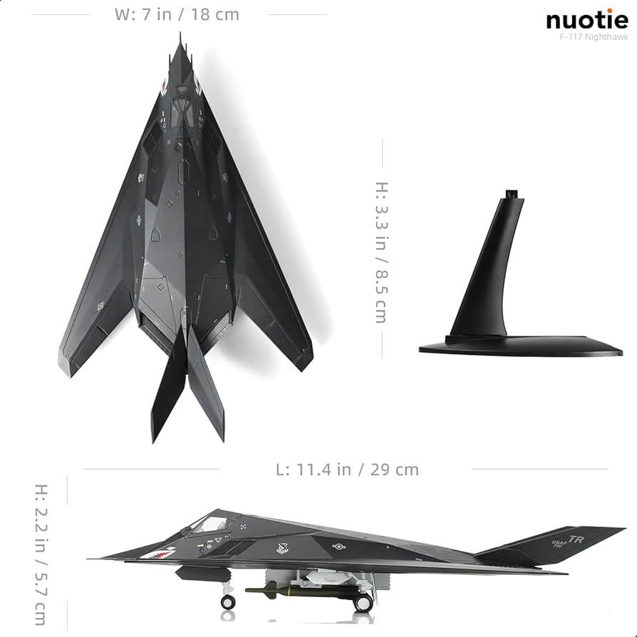 Amazon.co.jp: NUOTIE 1/72 F-117 ナイトホーク ステルス ストライカー