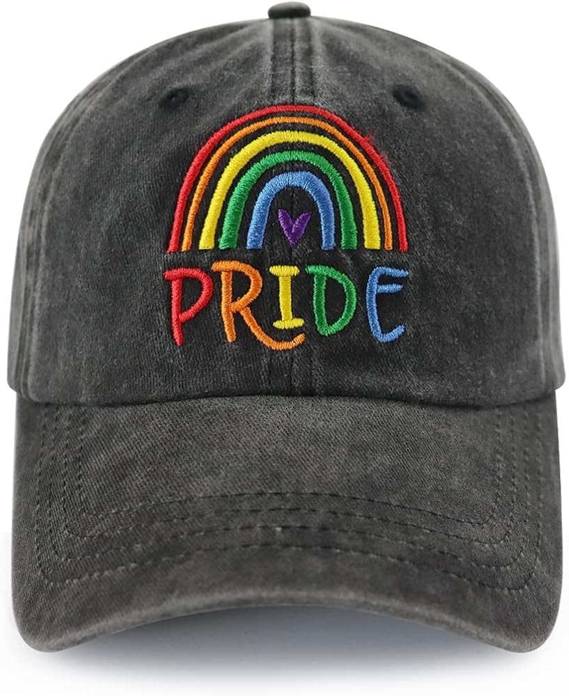 Amazon.com: LGBTQ Pride Rainbow Hats for Men Women, Adjustable