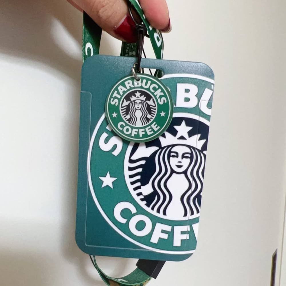 Amazon.co.jp: スタバ IDカードホルダー IDカードケース 社員証ケース
