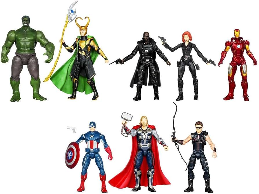 Amazon.com: Marvel Exclusive Action Figure 8-Pack The Avengers