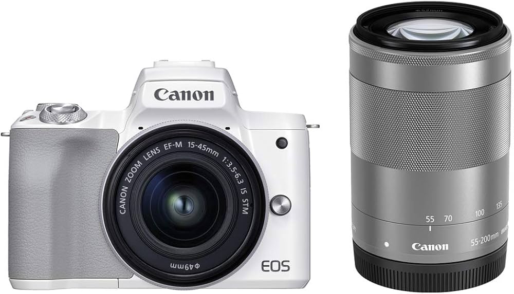 Amazon | Canon ミラーレス一眼カメラ EOS Kiss M2 ダブルズームキット