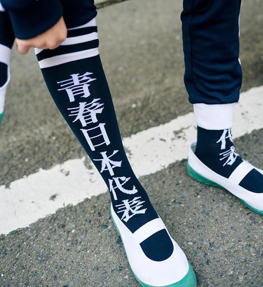 Amazon | 【公式グッズ】新しい学校のリーダーズ 青春日本代表靴下（紺