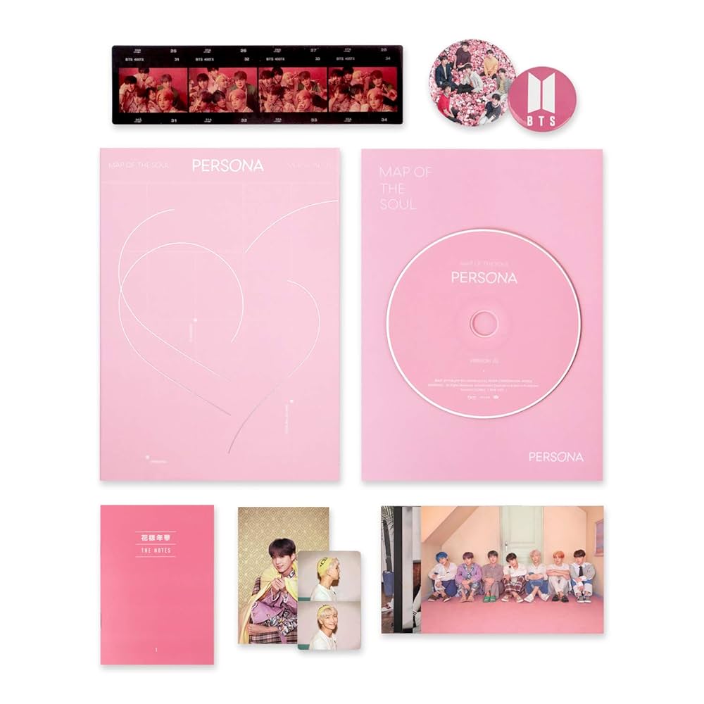 MAP OF SOUL : PERSONA - BTS Album [ 1 Ver. ] CD + Photobook + Mini