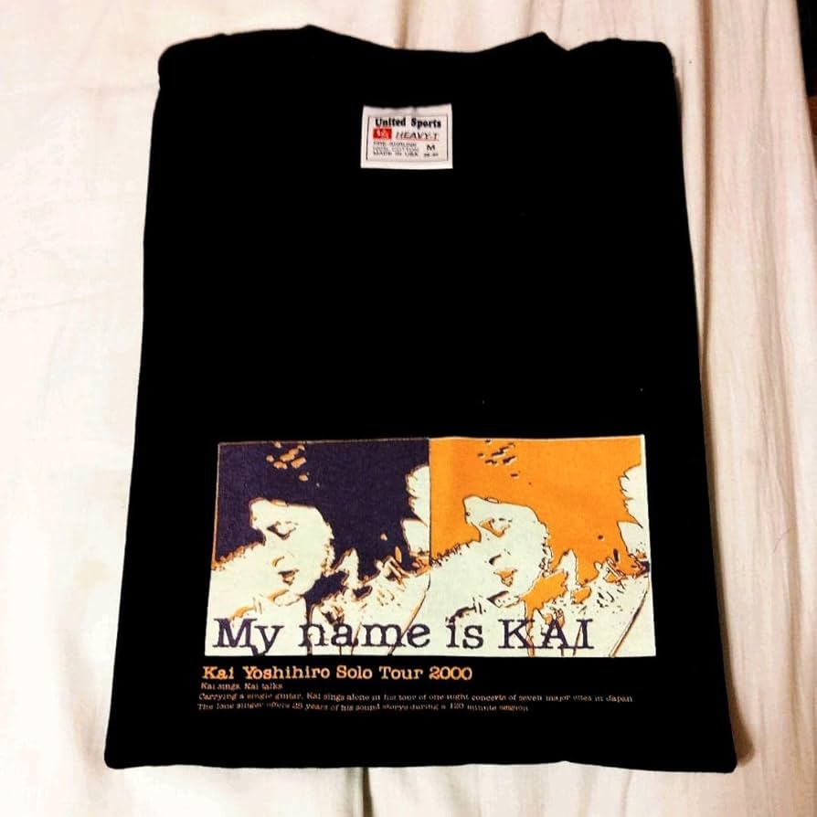 Amazon.co.jp: 甲斐よしひろ My name is KAI Tシャツ 甲斐バンド